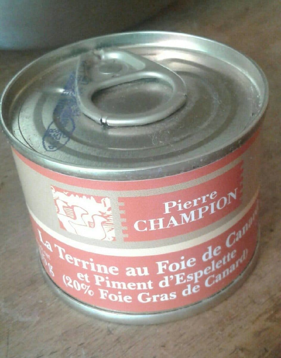 Pierre Champion Terrine au foie de canard et piment d'espelette packshot