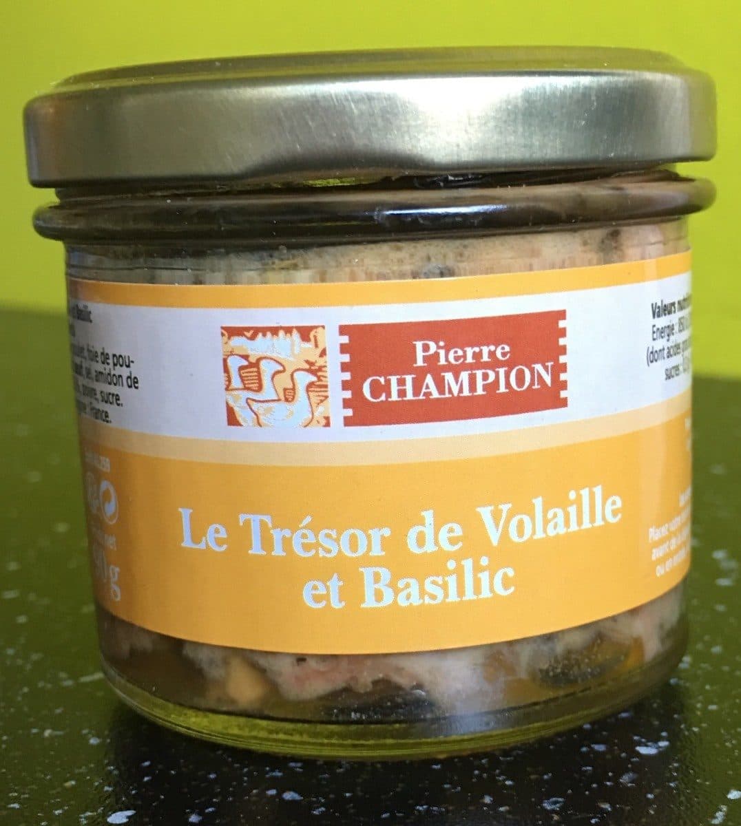 Pierre Champion Le trésor de volaille et basilic packshot
