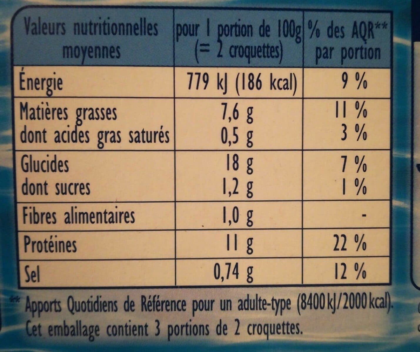 Findus Croquettes de Poisson MSC Ail et Fines Herbes packshot