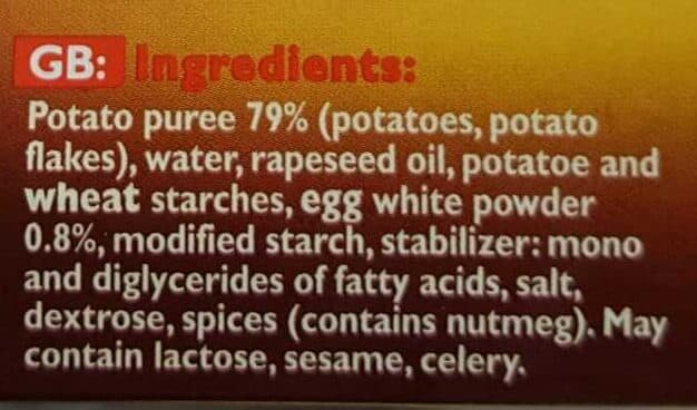 Findus Pommes Duchesse packshot