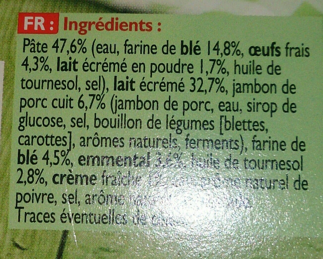 Findus 6 crêpes roulées jambon & fromage packshot