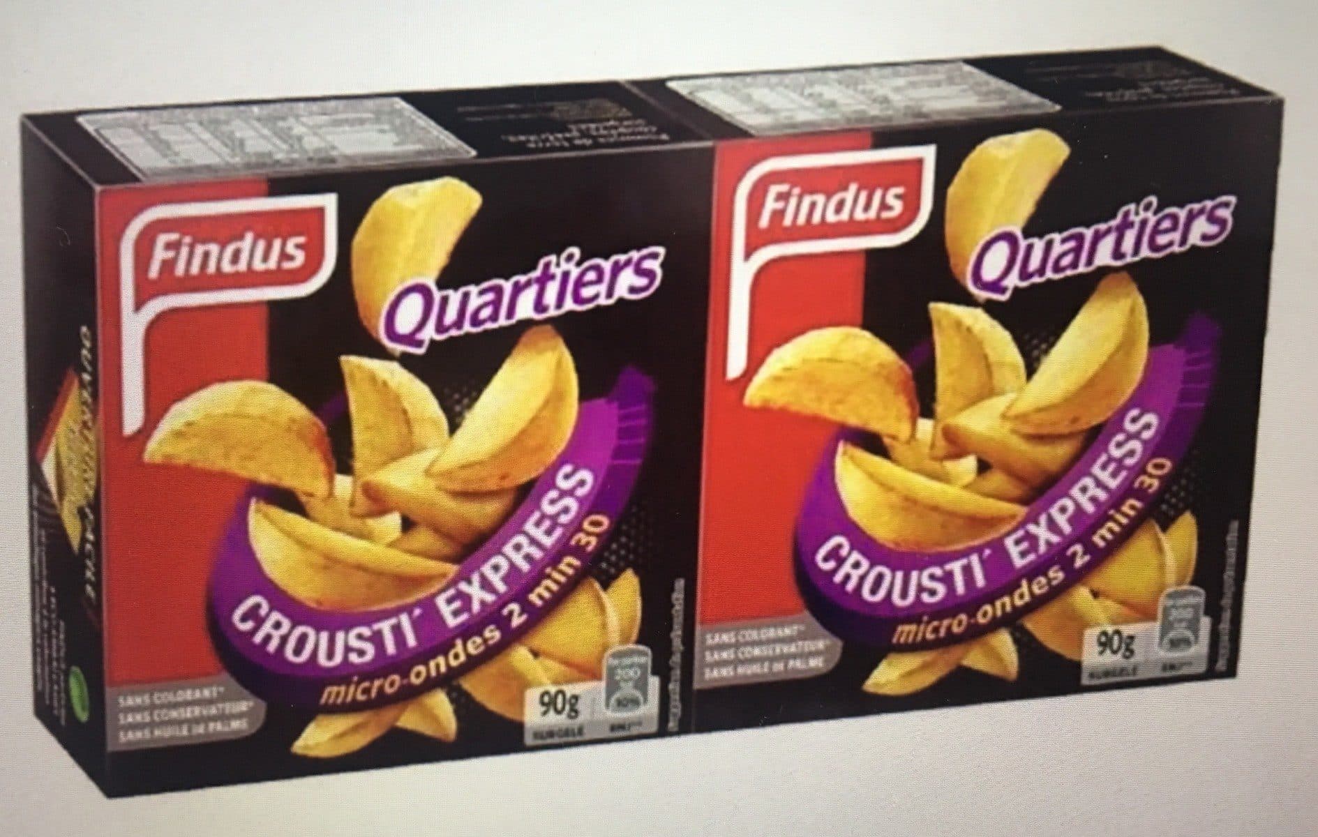 Findus CROUSTI' EXPRESS Les Quartiers packshot