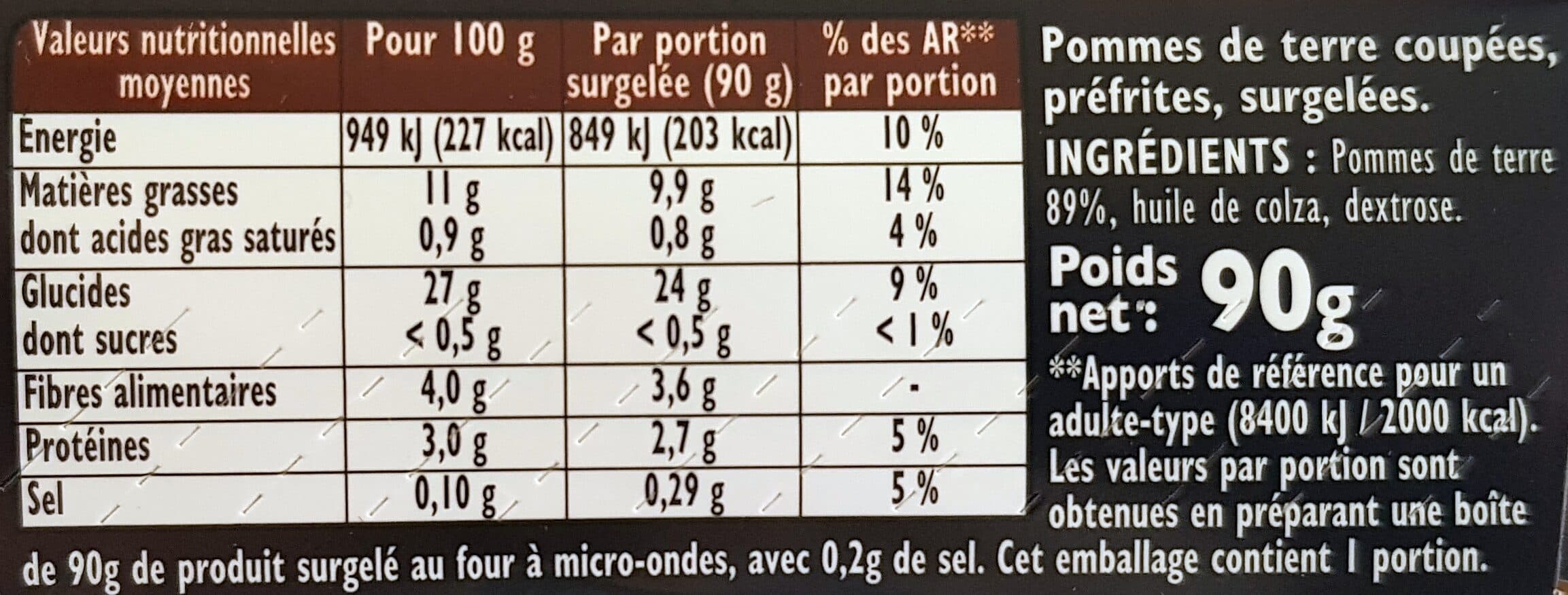 Findus CROUSTI' EXPRESS Les Quartiers packshot