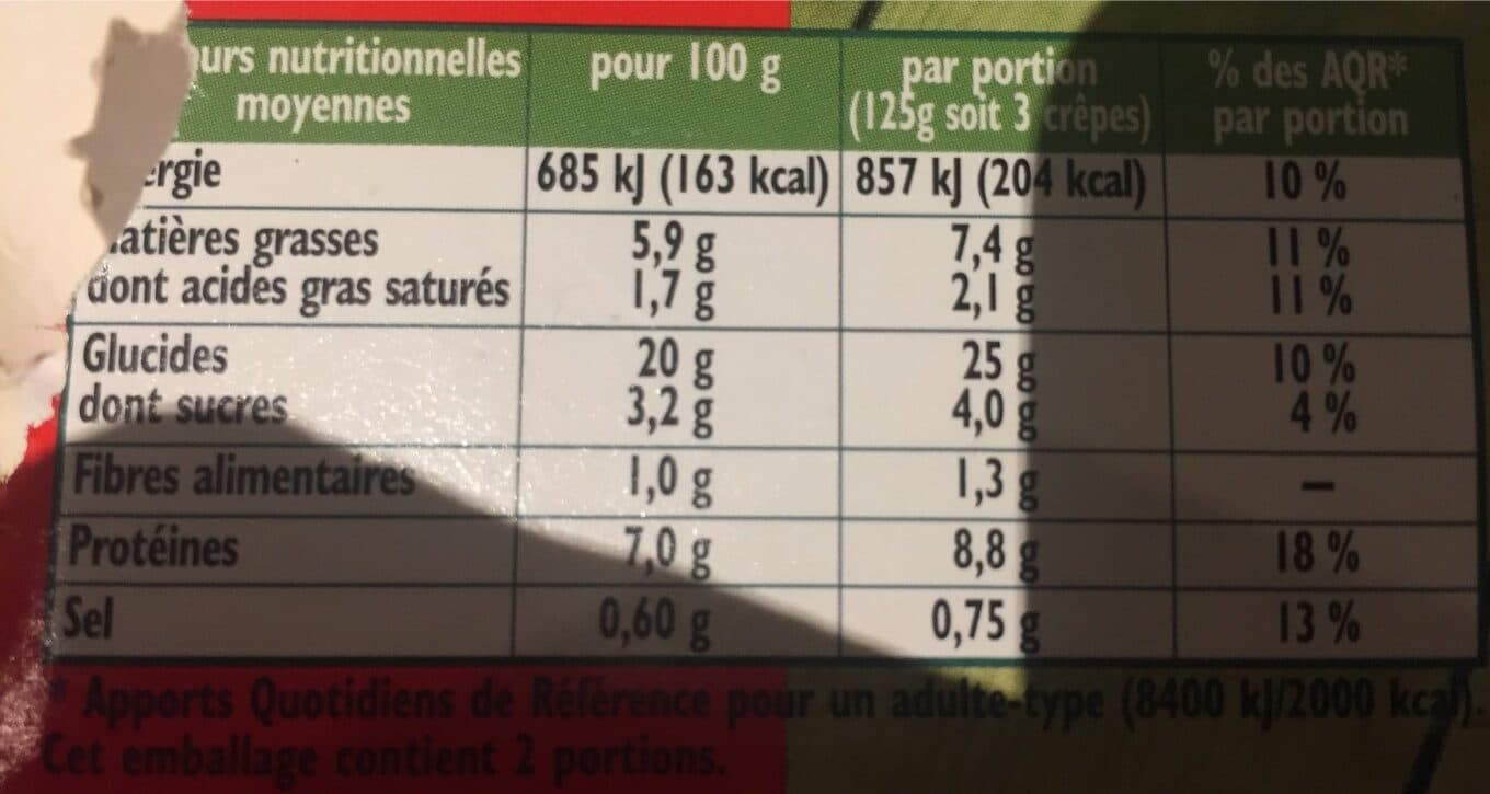 Findus 6 crepes roulees jambon et fromages packshot