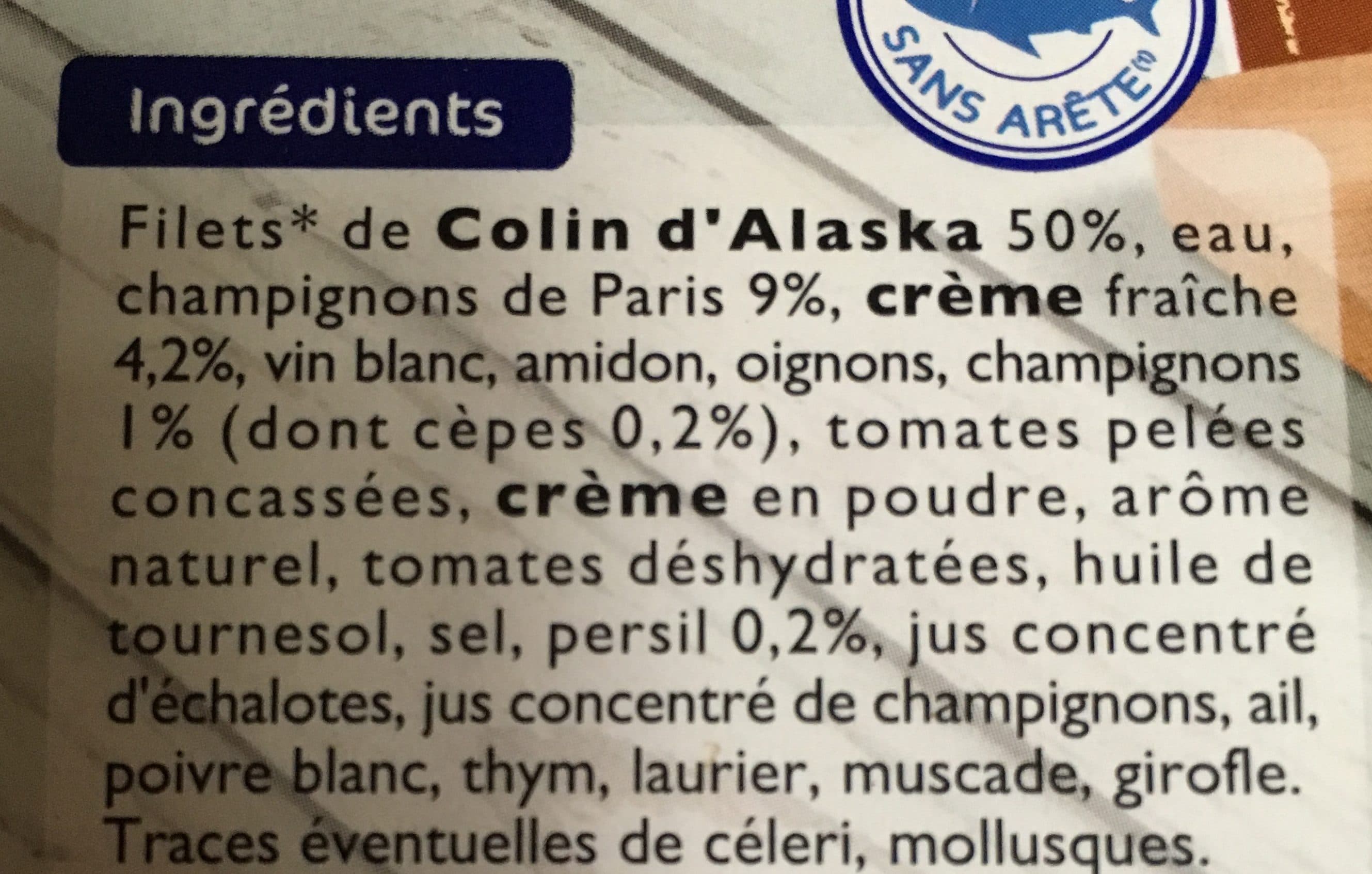 Findus Colin d'Alaska a la Parisienne packshot