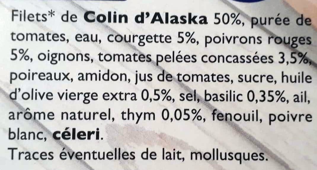 Findus Colin d'Alaska à la Provençale packshot
