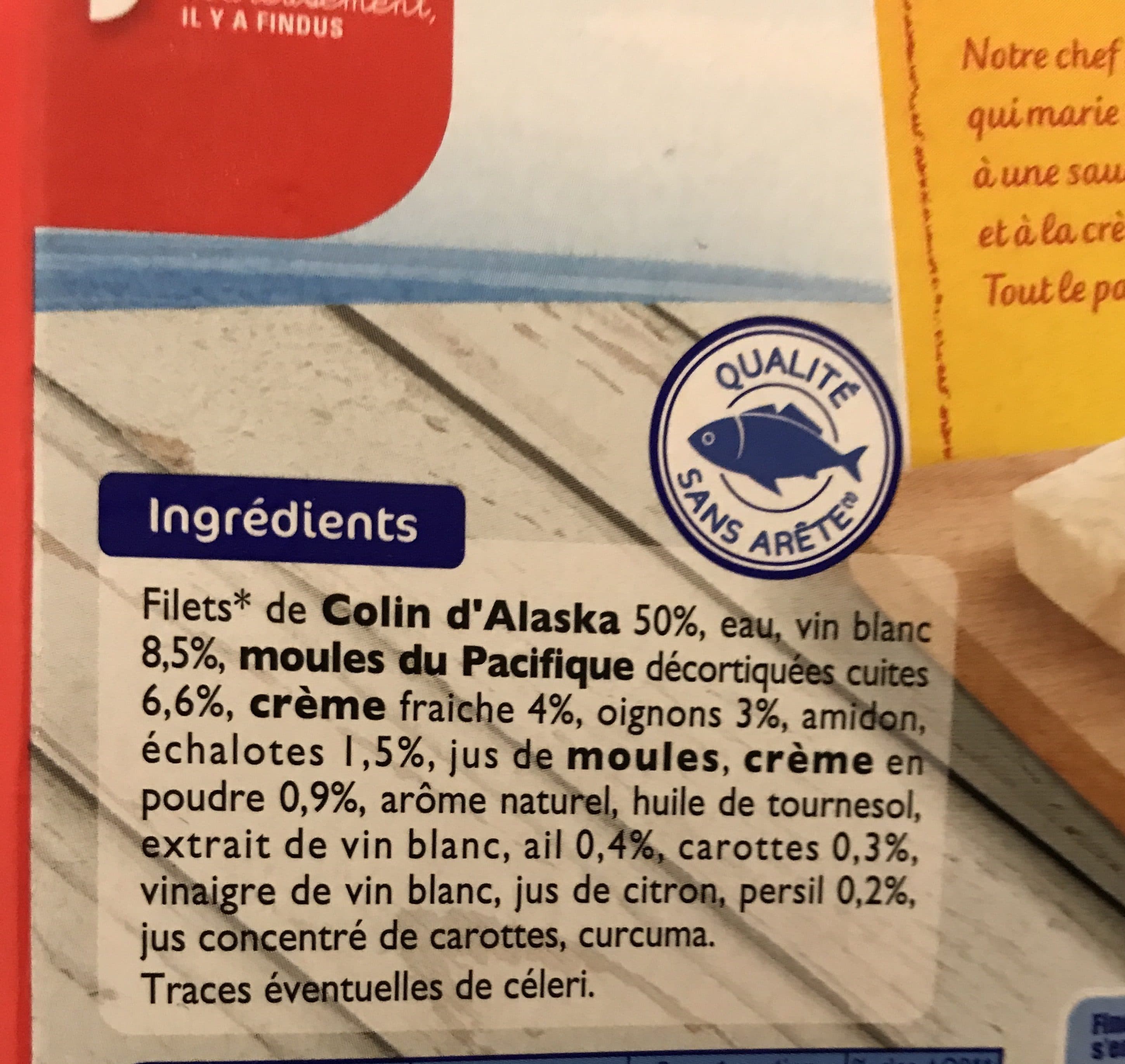 Findus Colin d'Alaska à la Marinière packshot