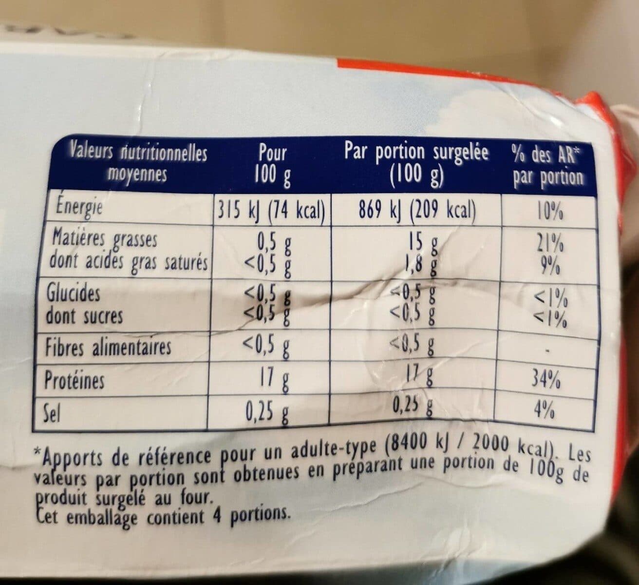 Findus Filets de Cabillaud MSC packshot