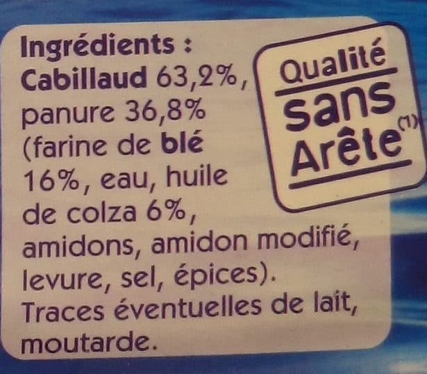 Findus 4 Tranches Panées de Cabillaud packshot