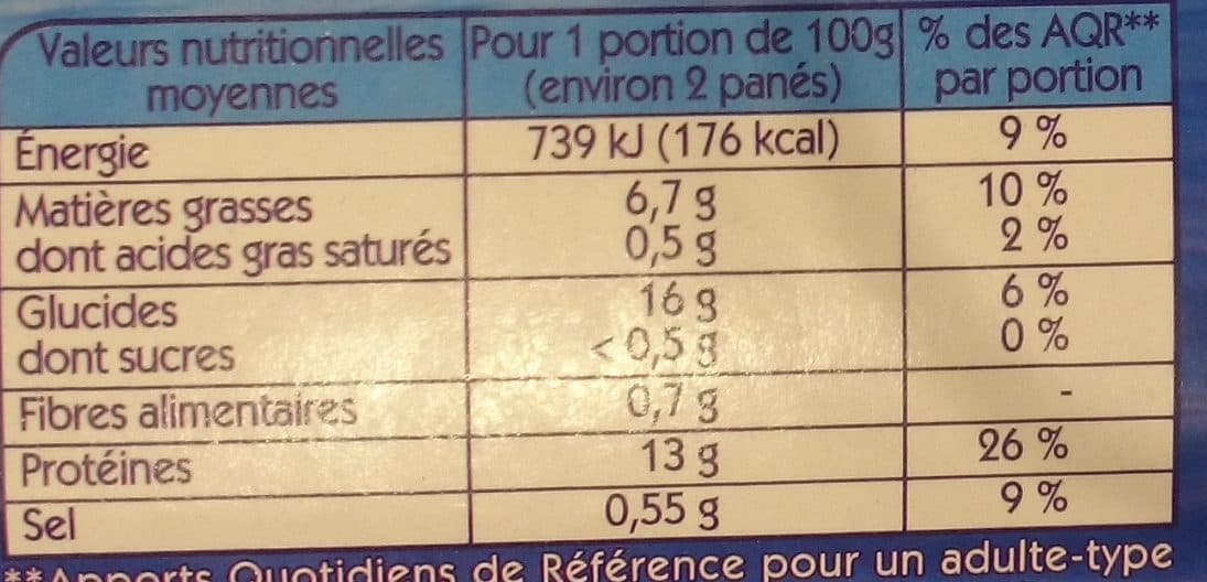 Findus 4 Tranches Panées de Cabillaud packshot