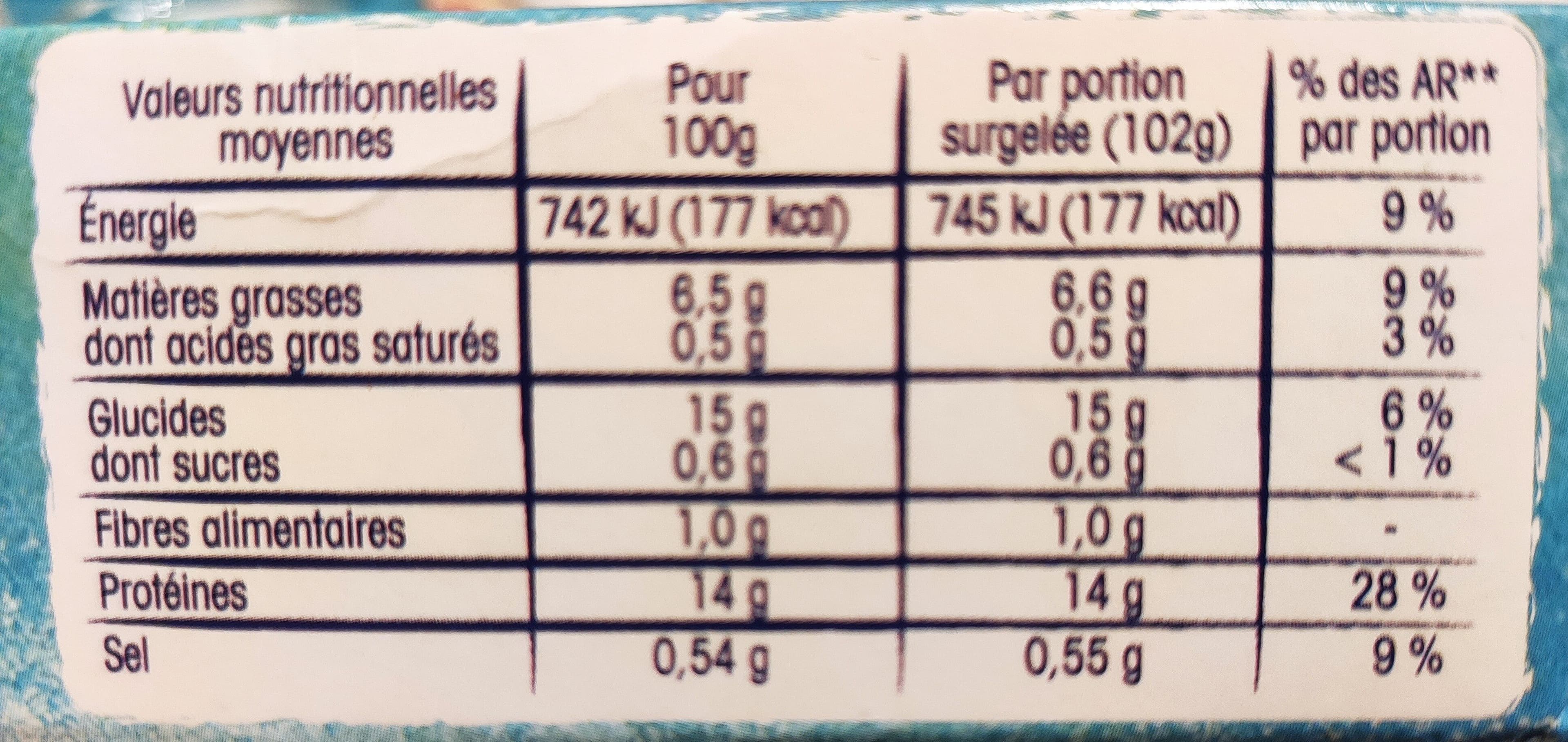 Findus Tranches panées de Cabillaud MSC packshot