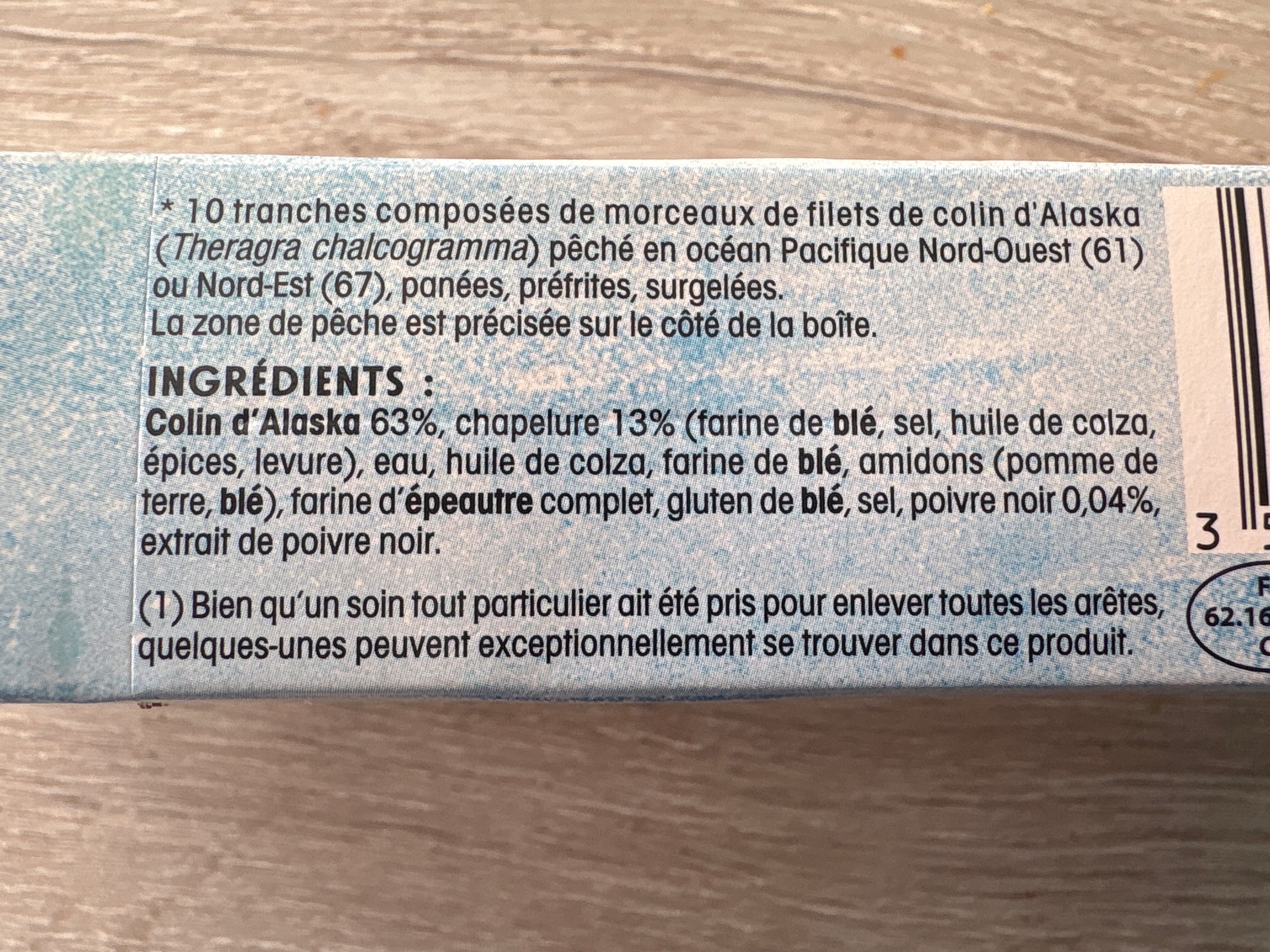 Findus Tranches panées de Colin d'Alaska MSC packshot