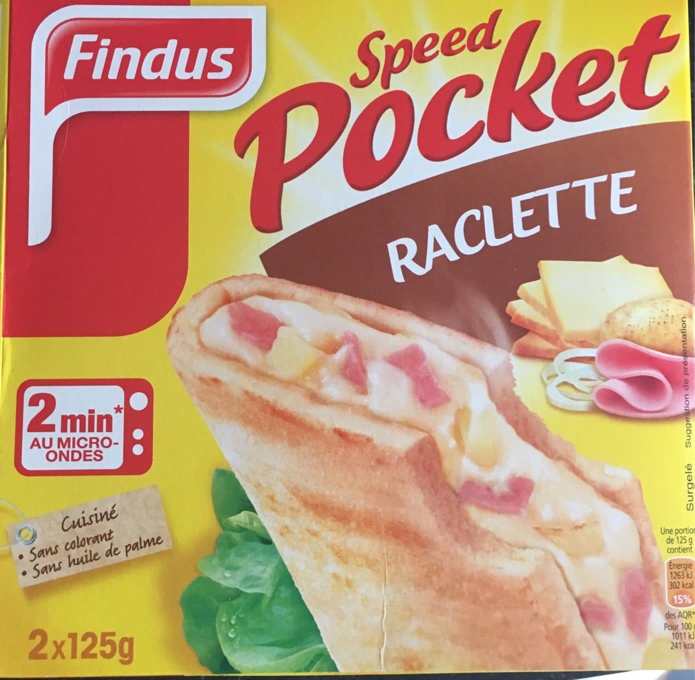 Findus Findus speed pocket raclette x2 packshot