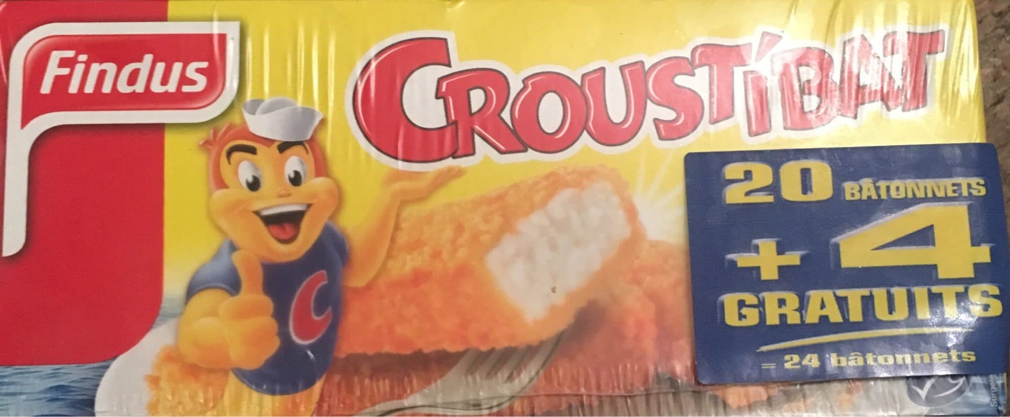 Findus Poisson pané Croustibat Batonnets x20 packshot