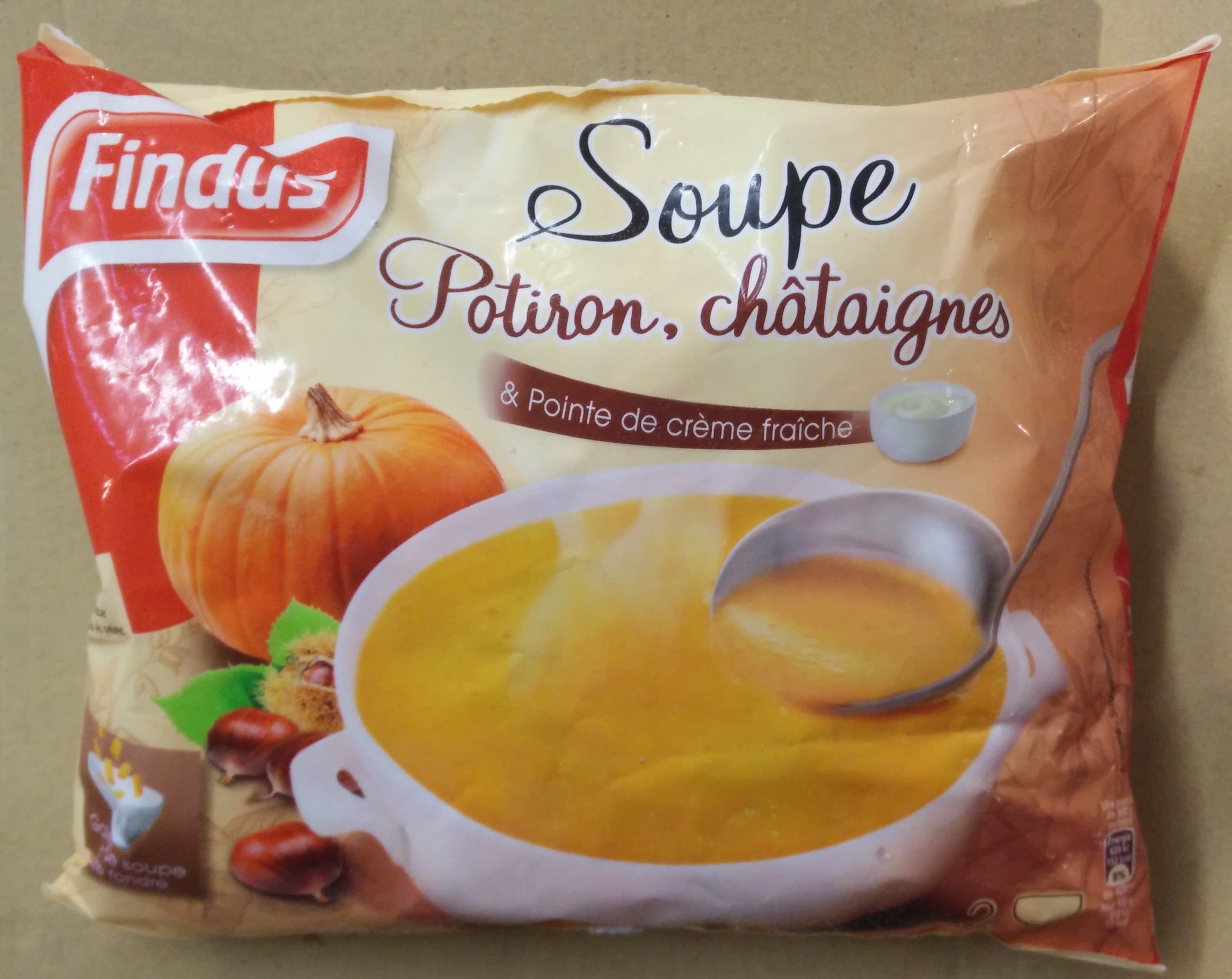 Findus Soupe Potiron, Châtaignes & Pointe de Crème Fraiche packshot