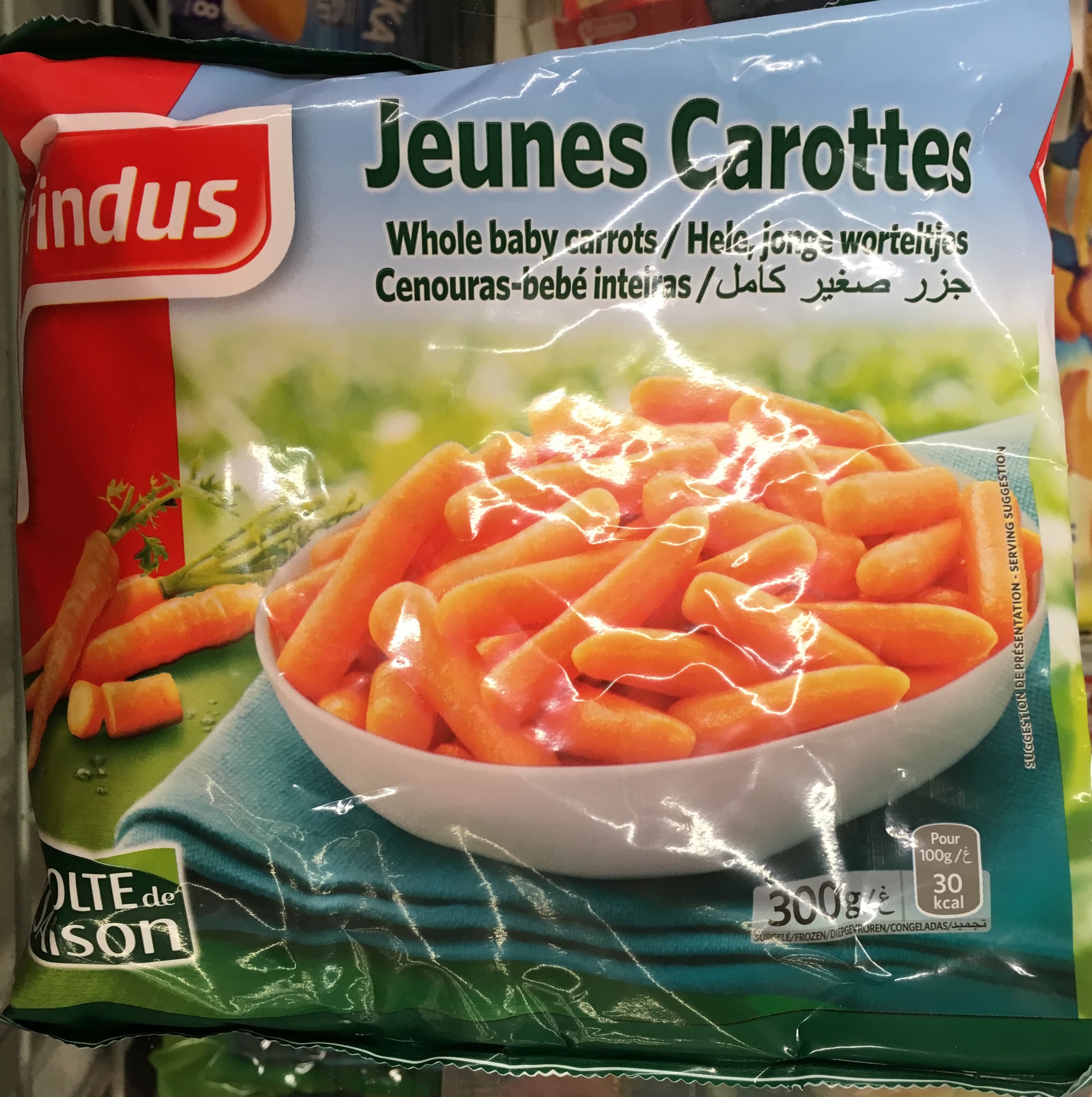 Findus Jeunettes carottes packshot