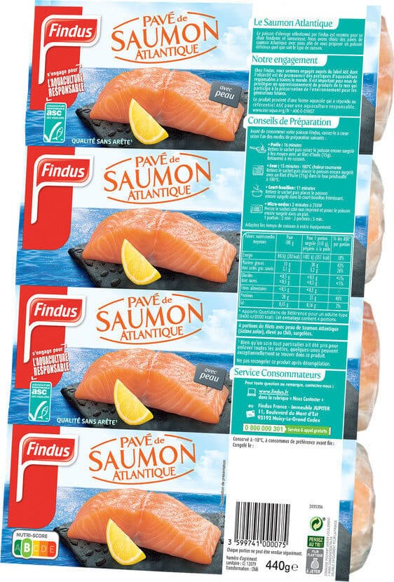Findus Pavés Saumon Atlantique ASC packshot