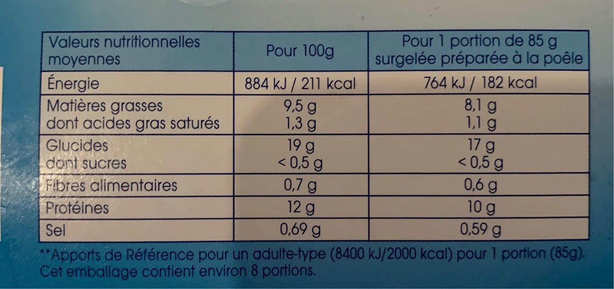 Findus Colin d'Alaska MSC panés Qualité 100% Filet packshot
