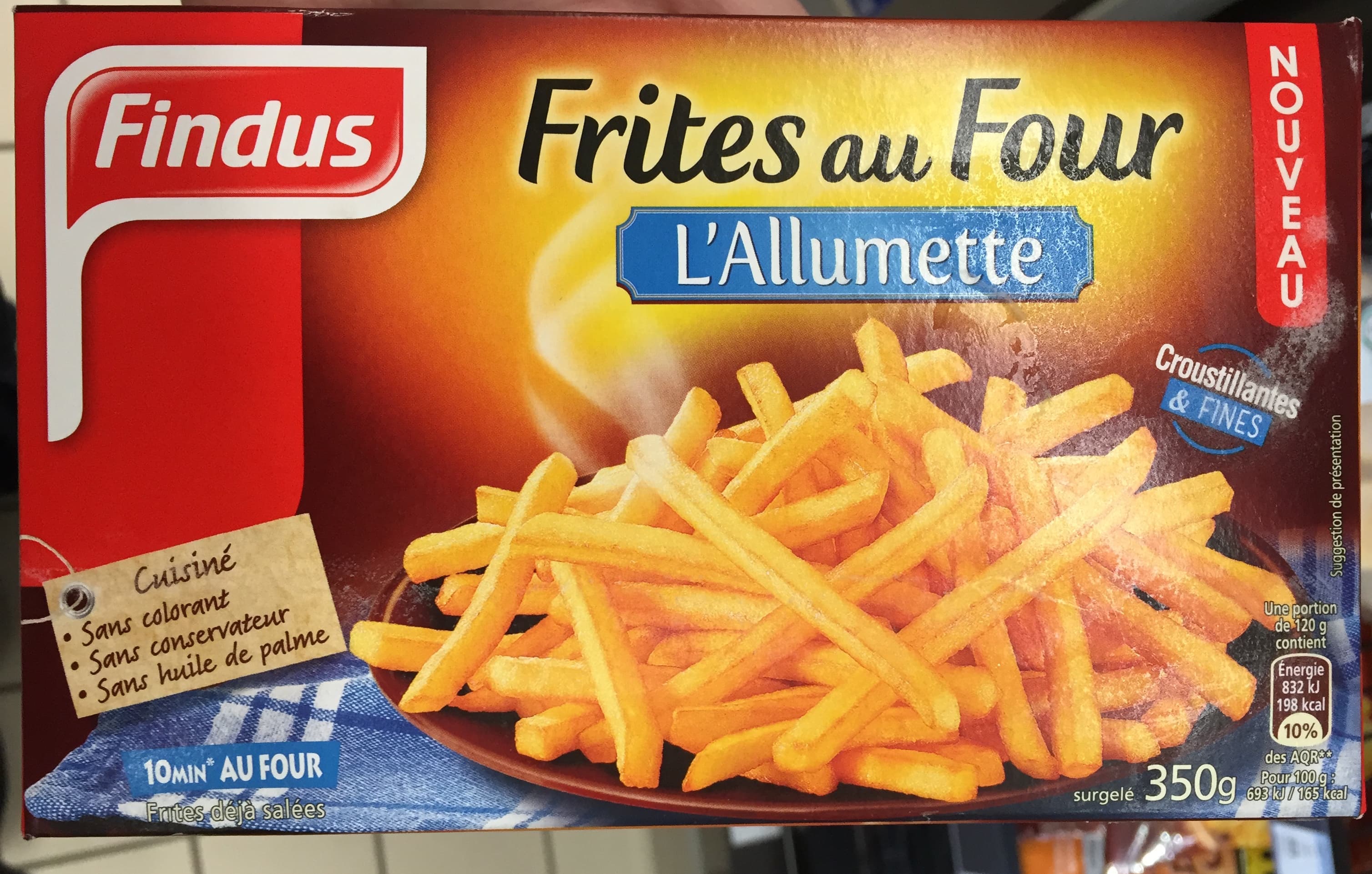 Findus Frites au Four L'Allumette packshot