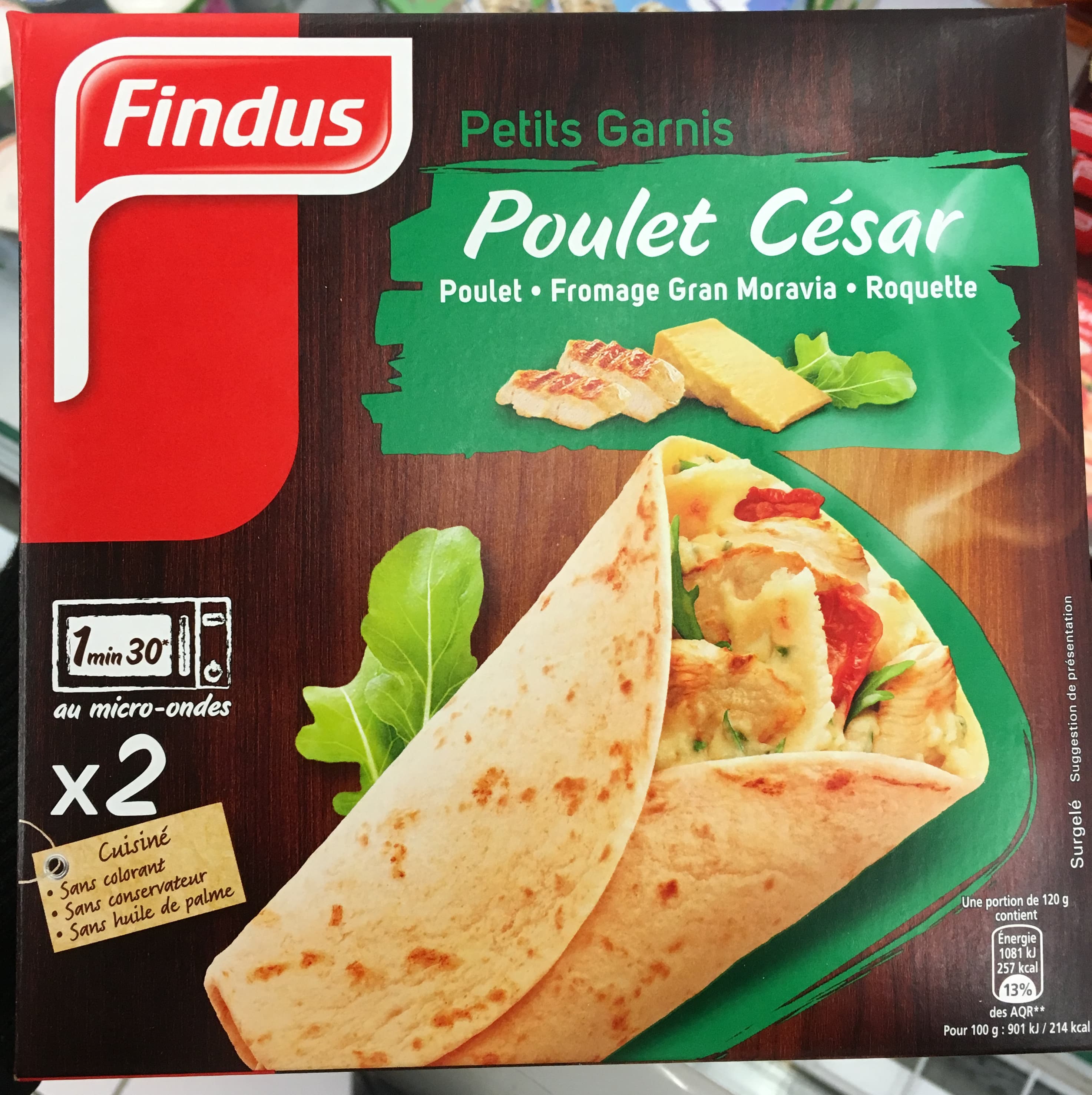 Findus Petits Garnis Poulet César packshot