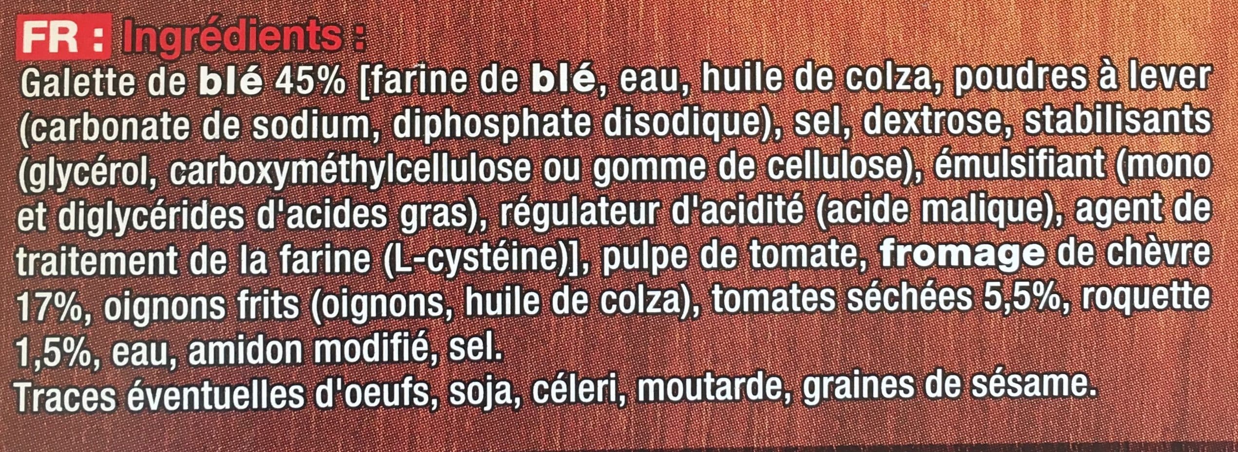 Findus Petits garnis chèvre tomate packshot