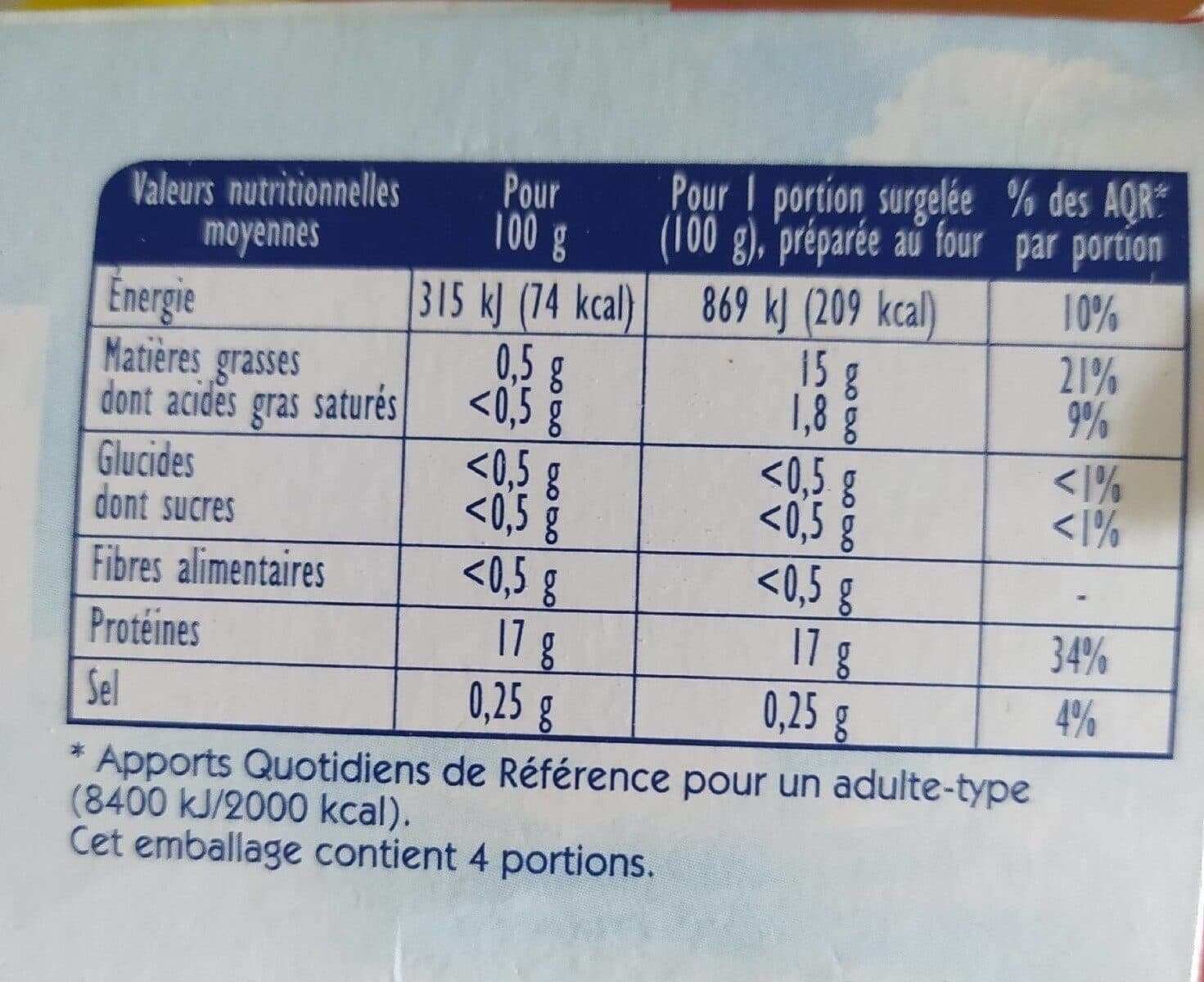Findus 4 Filets de Cabillaud MSC packshot