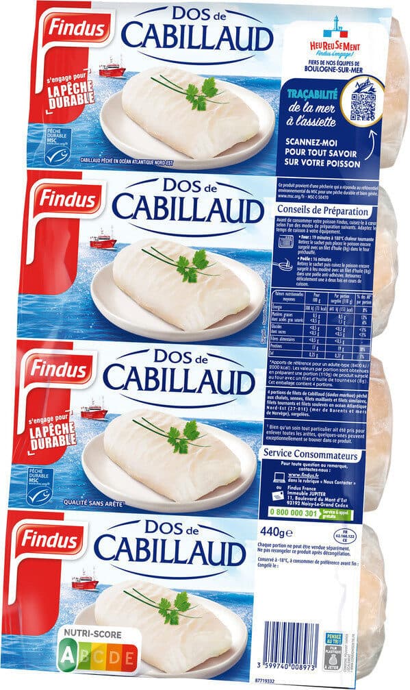 Findus Dos de Cabillaud MSC packshot