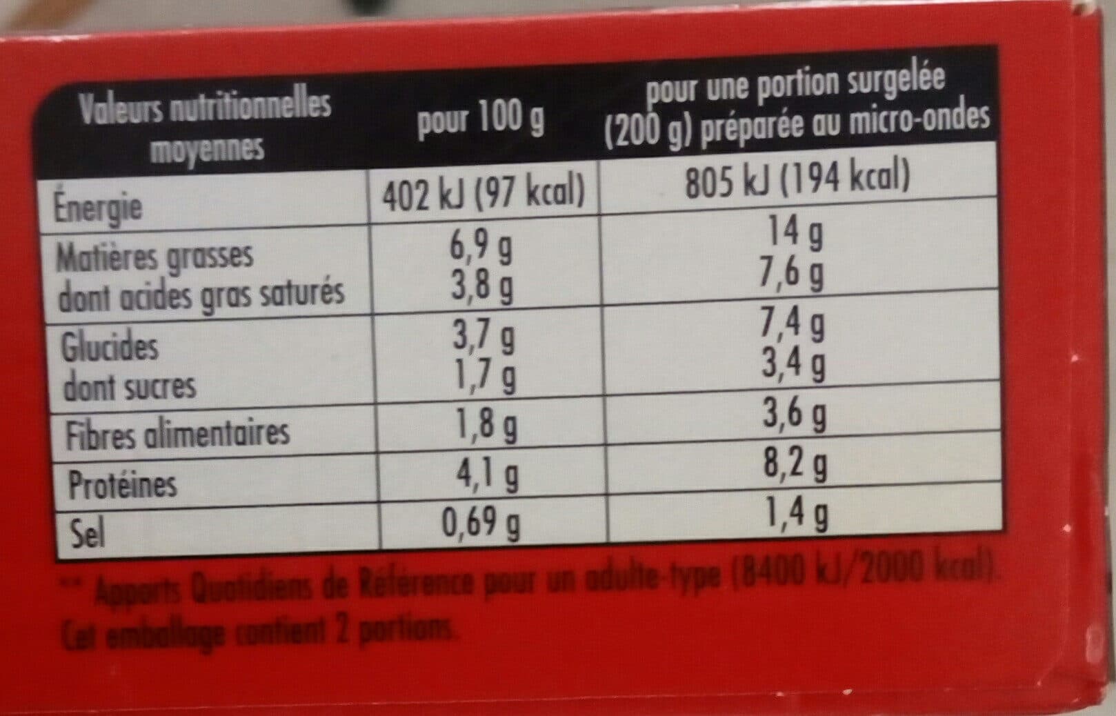 Findus Fleurettes de brocolis au fromage ail et fines herbes packshot
