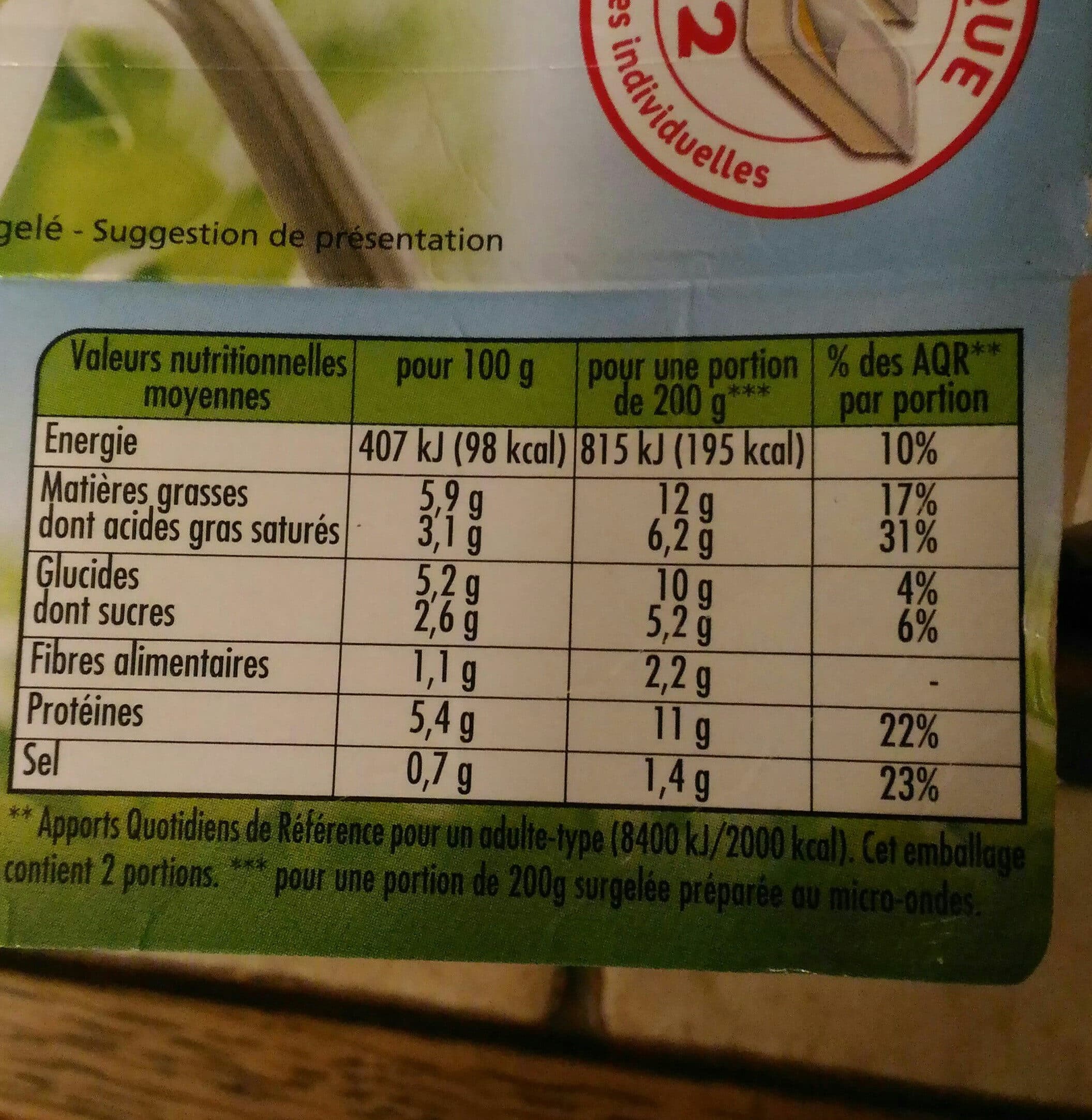 Findus Fleurette de choux fleur packshot