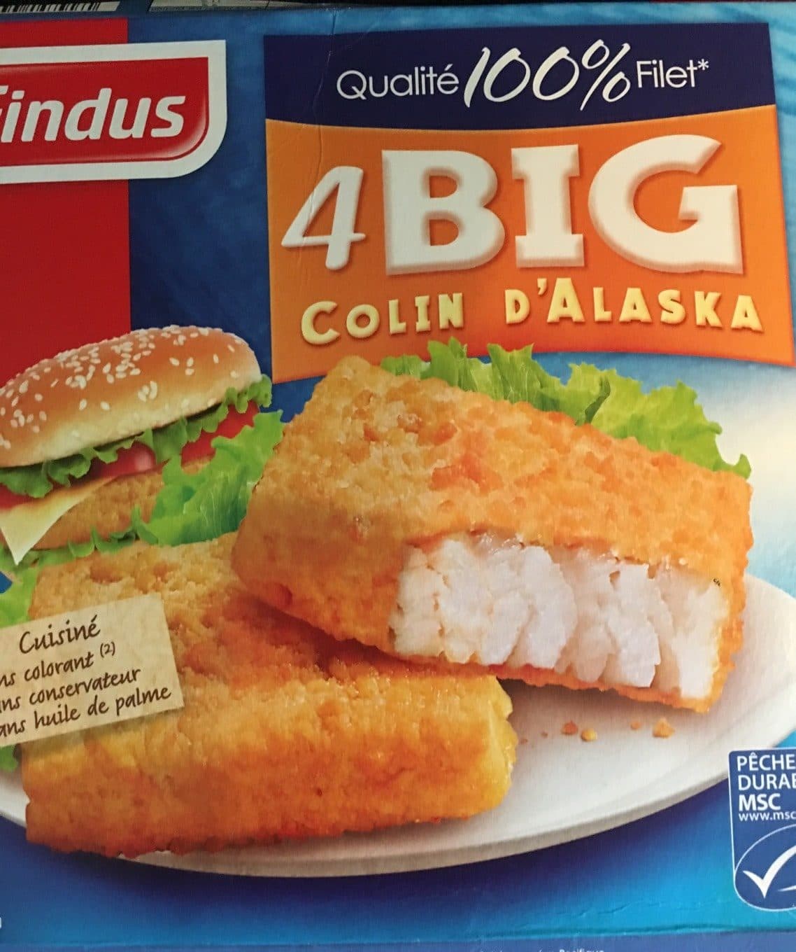 Findus 4 Big Colin d'Alaska packshot