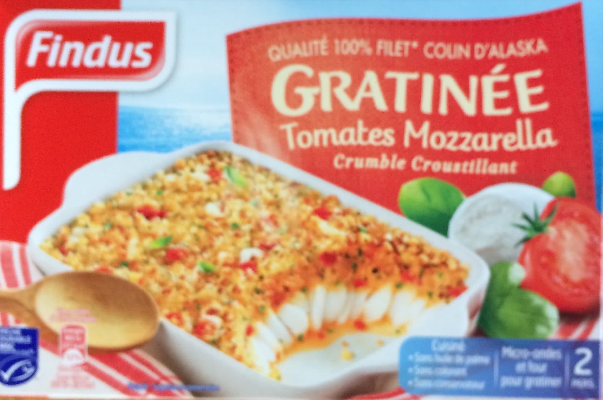 Findus Plat cuisiné gratinée tomates mozzarella Findus packshot