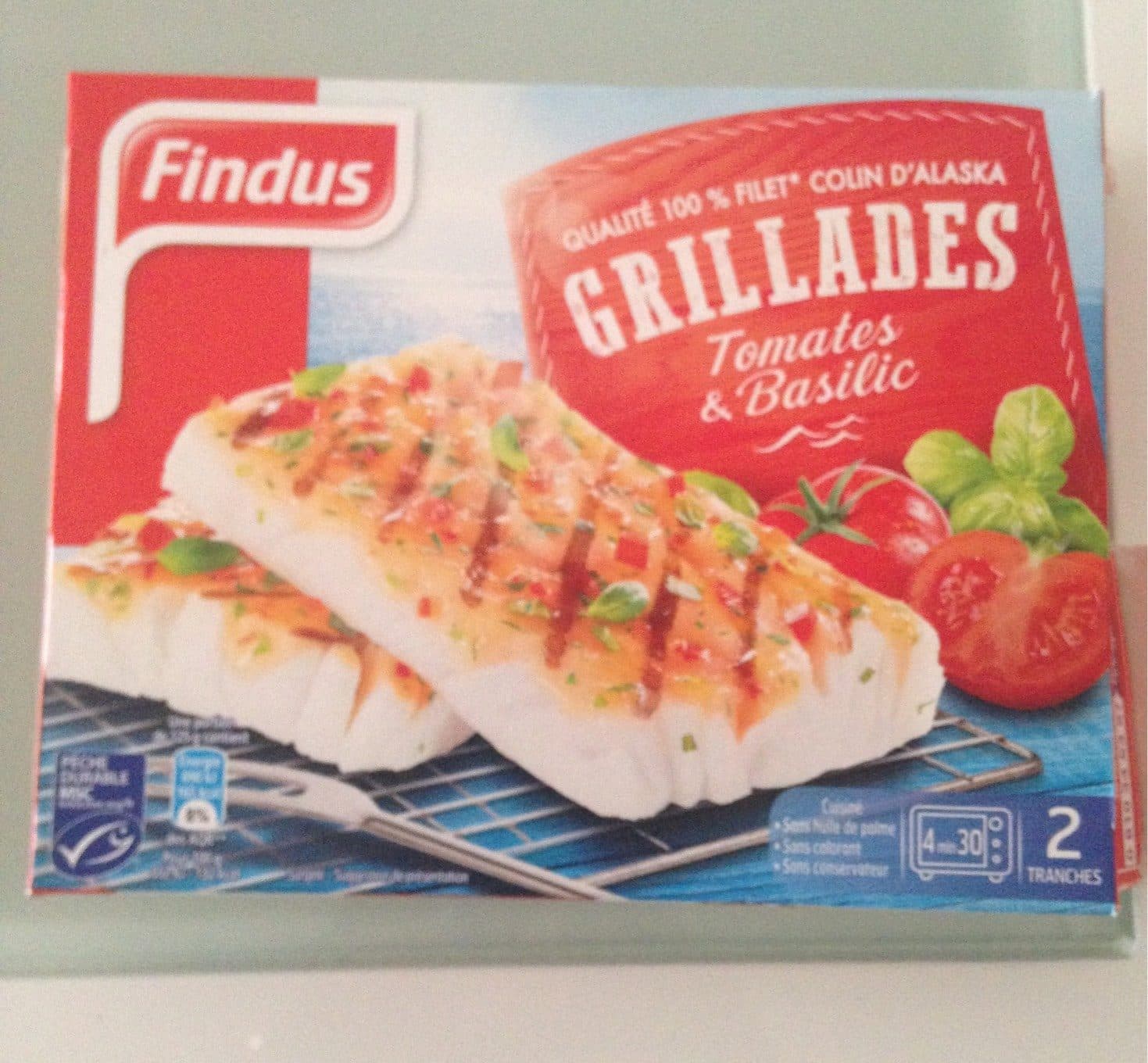 Findus Grillades Tomates et Basilic packshot