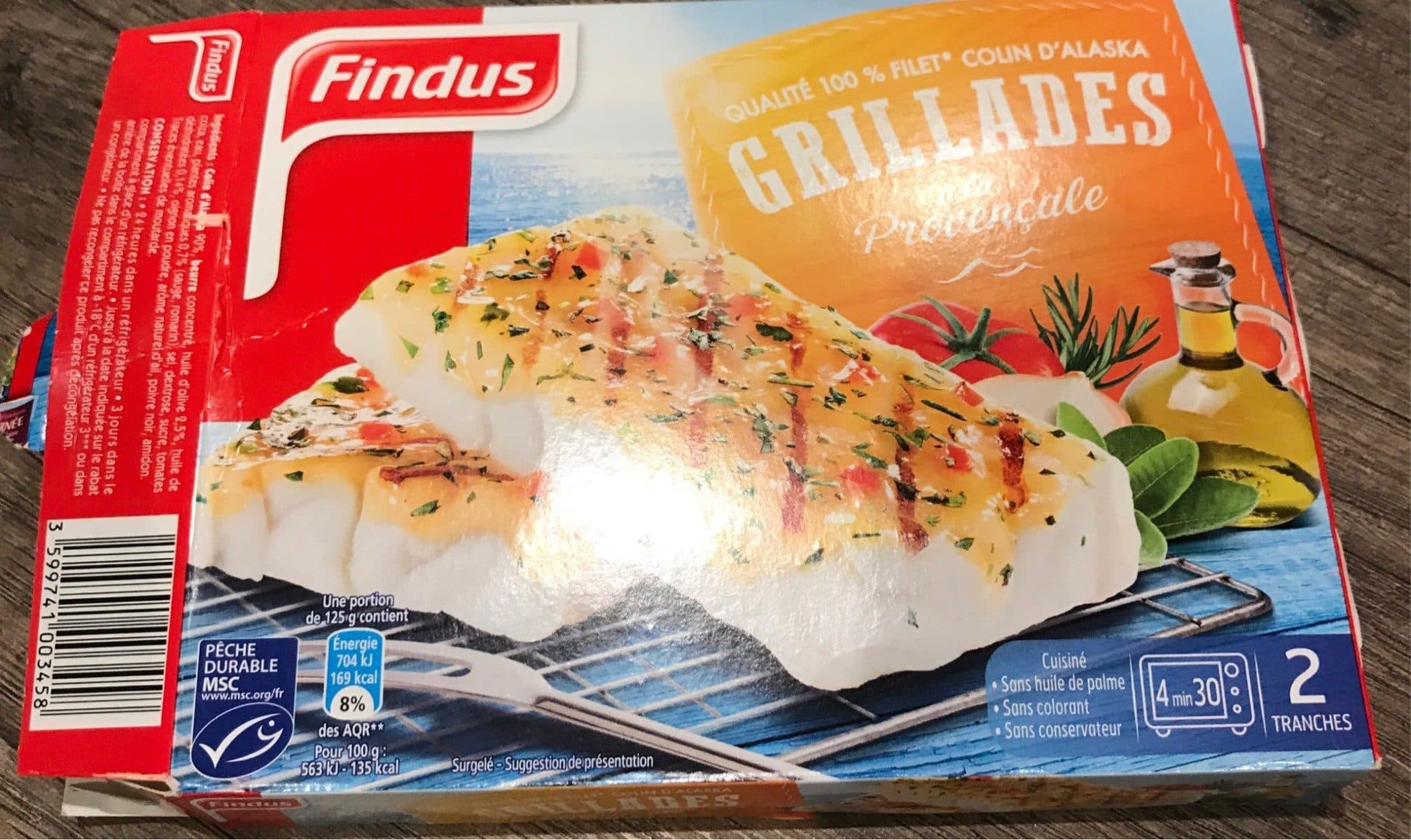 Findus Grillade à la Provençale Colin d'alaska packshot