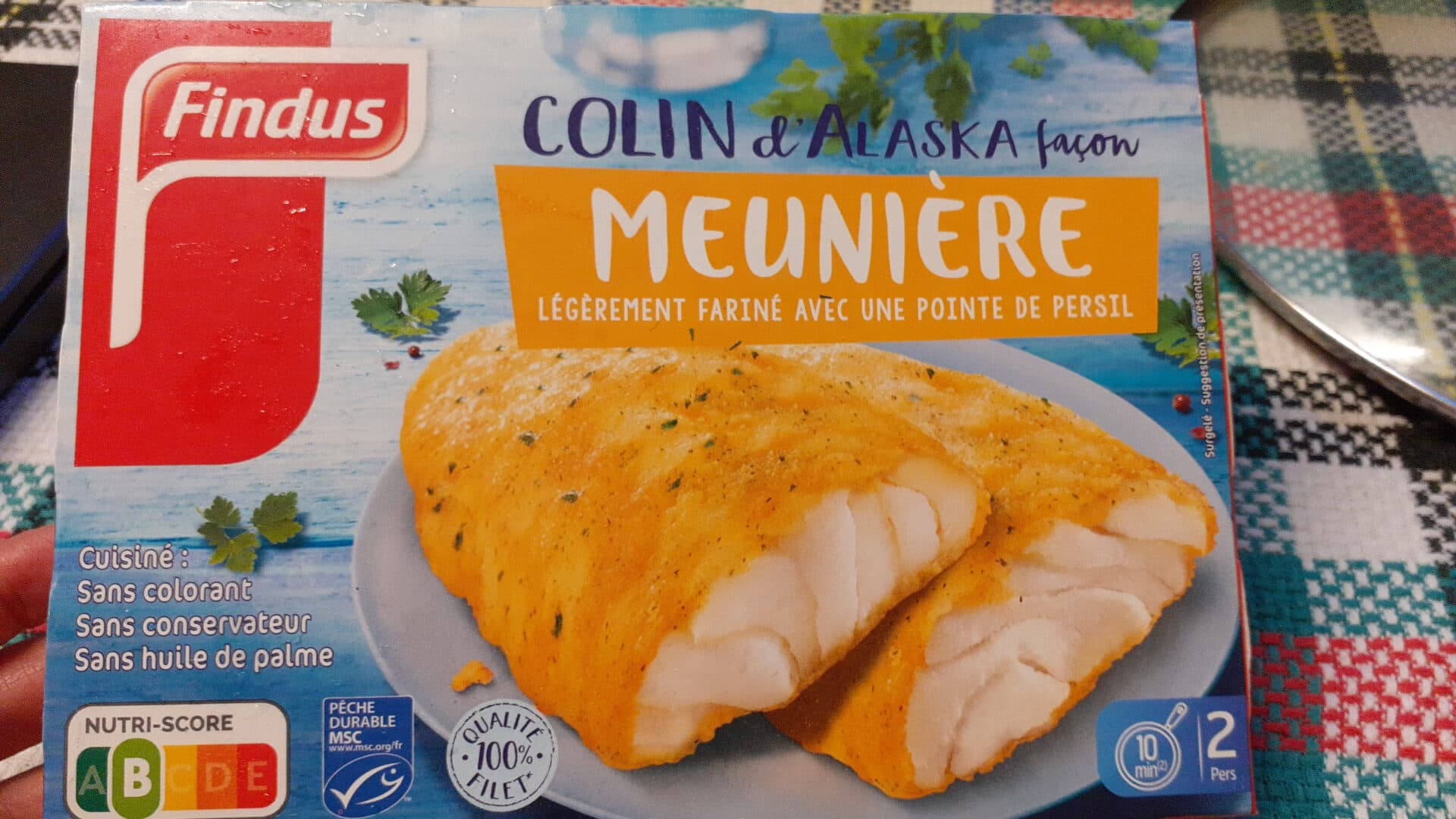 Findus colin d'Alaska façon Meunière packshot