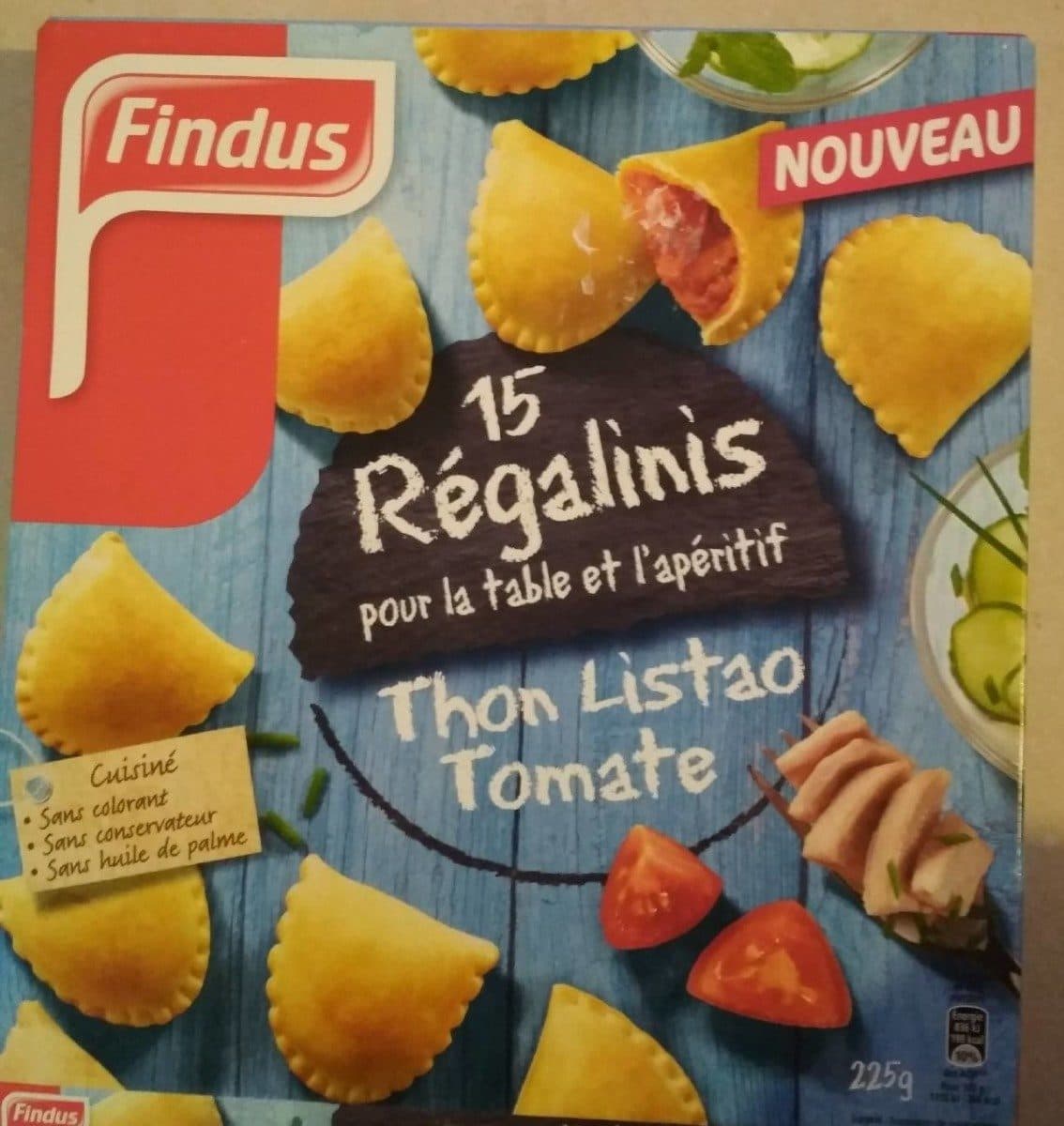Findus Régalinis thon listao et tomate packshot