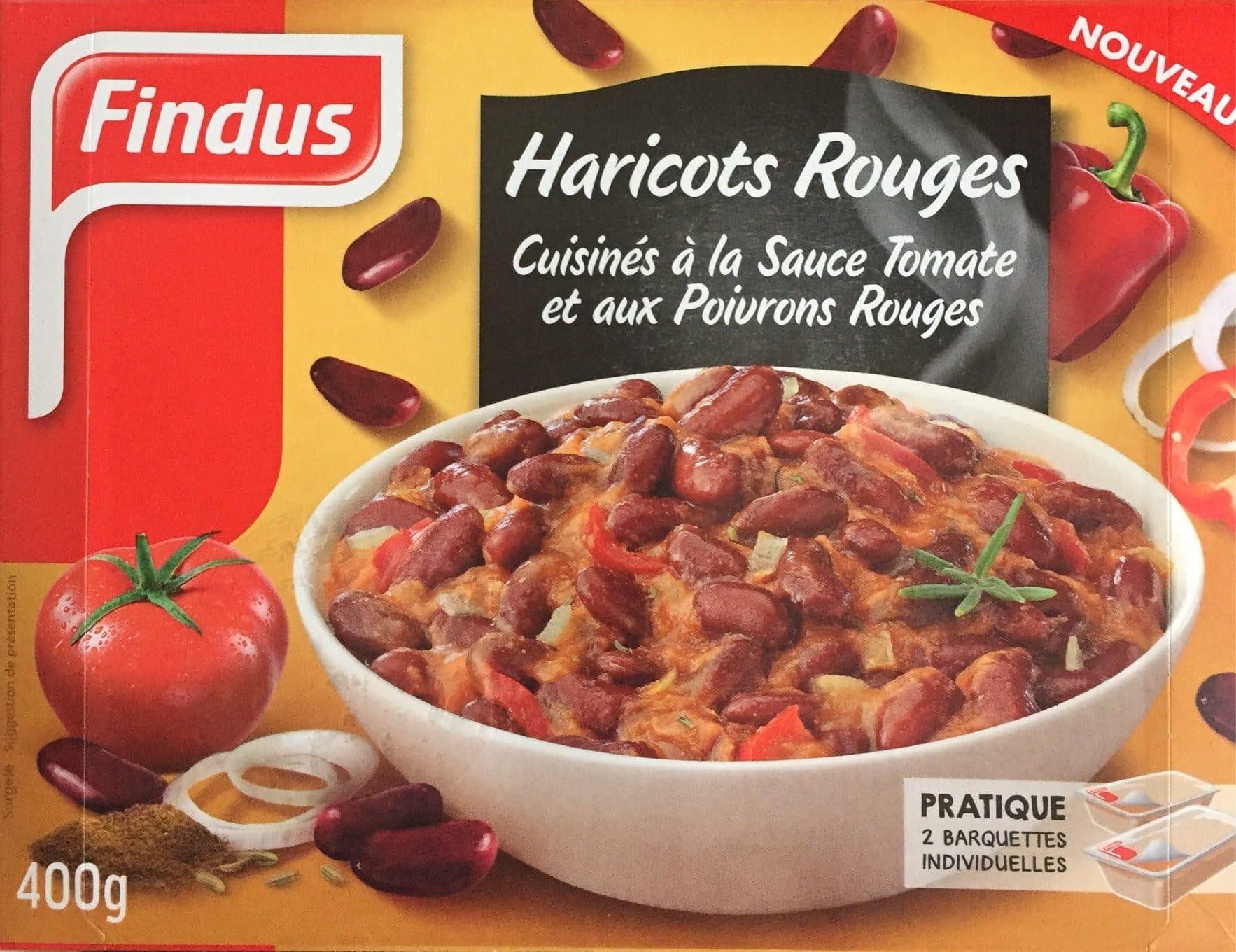 Findus Légumes cuisinés haricots rouges sauce tomate packshot