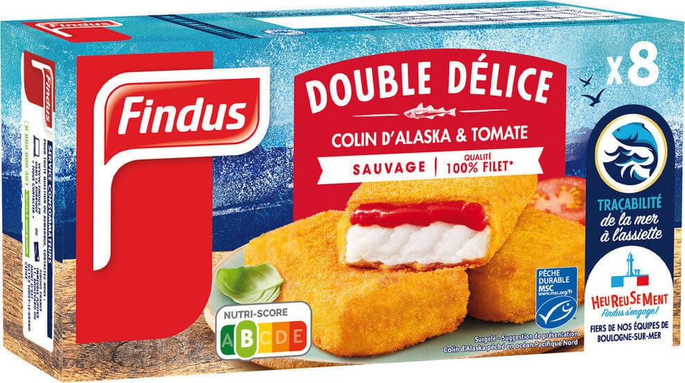 Findus Double Délice Tomates et Colin d'Alaska MSC packshot