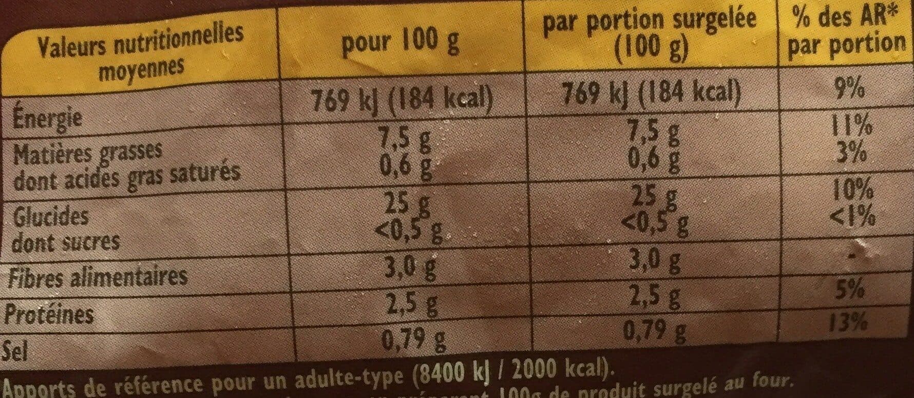 Findus Pommes noisettes packshot