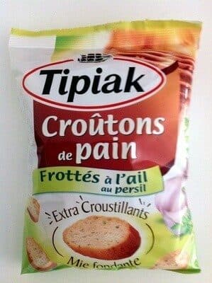 tipiak Croûtons de pain frottés à l'ail au persil packshot