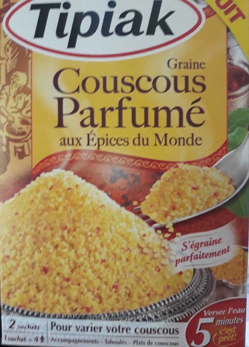 Tipiak Graine couscous parfumé aux épices du Monde packshot