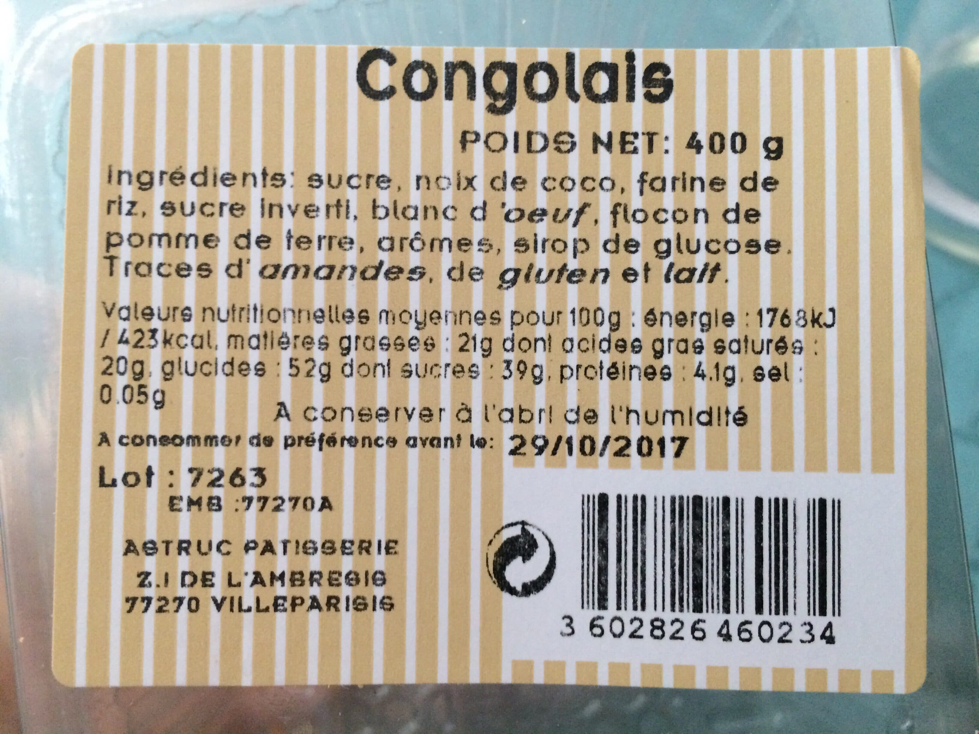 Astruc Pâtisserie Congolais packshot