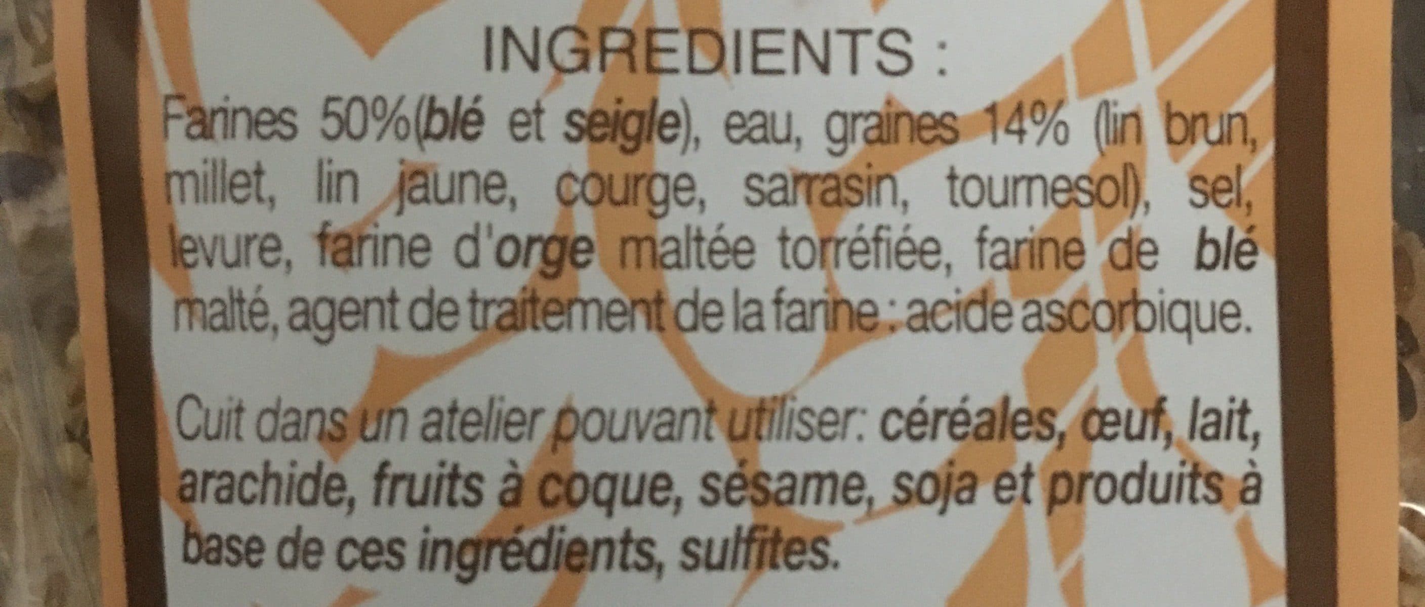 Open Food Facts Pain moulé céréales packshot
