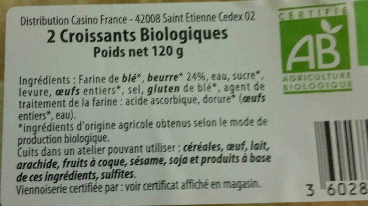 Casino Croissants biologique (x2) packshot