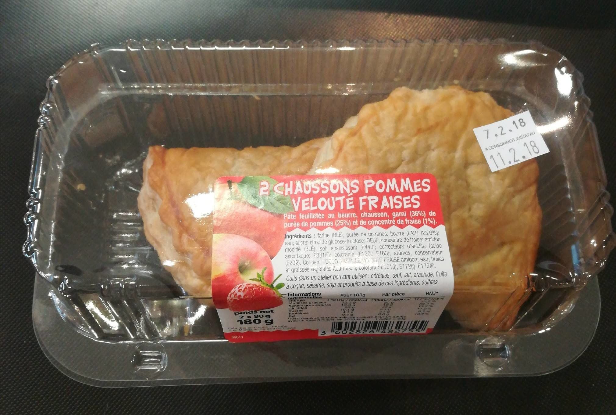 Casino Chaussons Pommes Velouté Fraises packshot