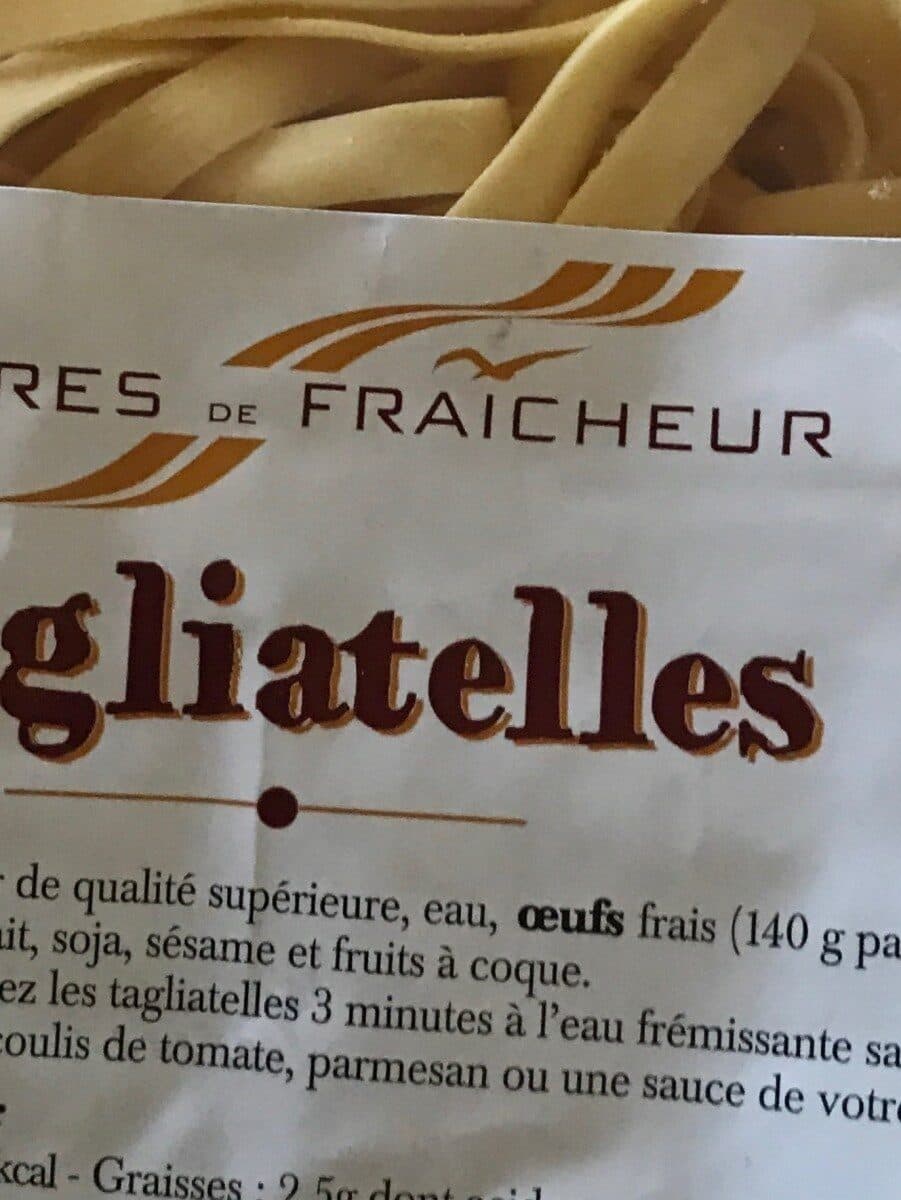 Open Food Facts Tagliatelles packshot