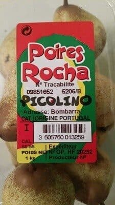 Picolino Poires Rocha packshot