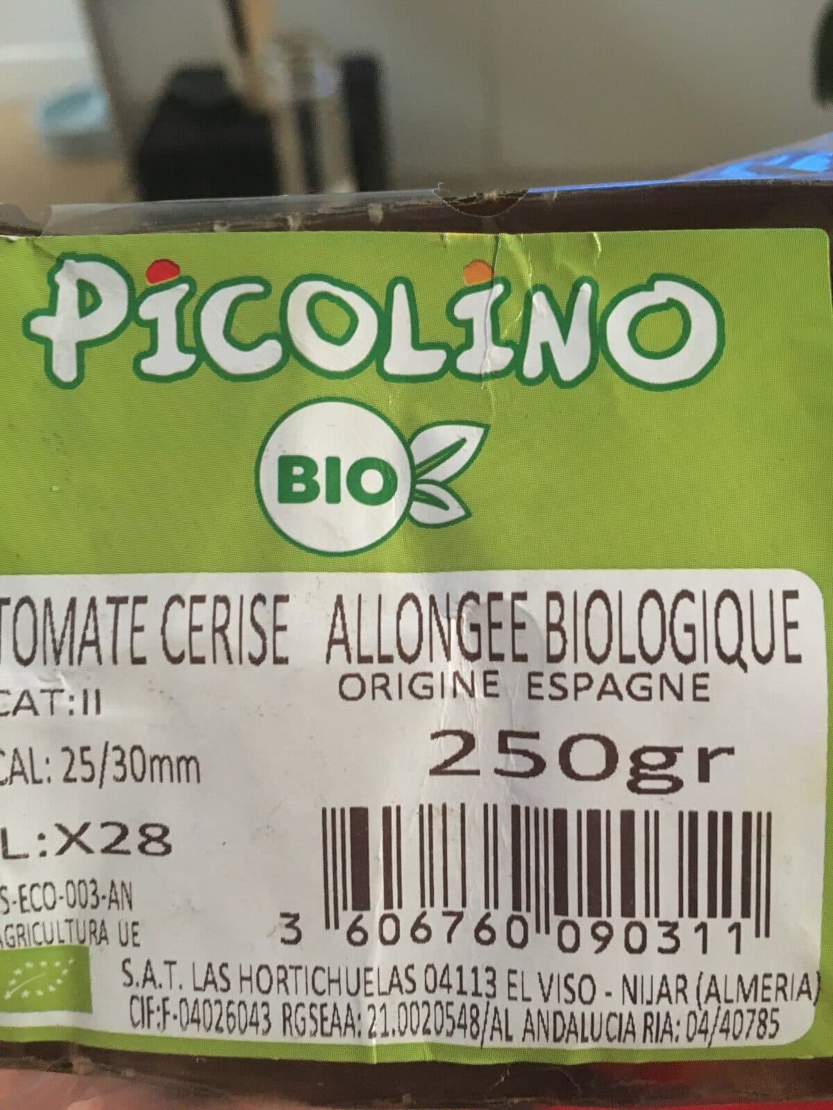 Open Food Facts Tomate cerise allongée biologique packshot