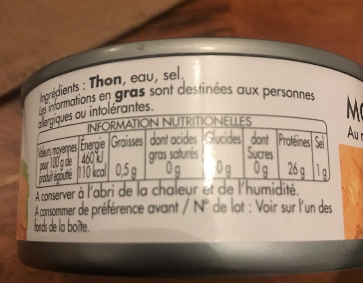 Open Food Facts Morceaux de thon packshot