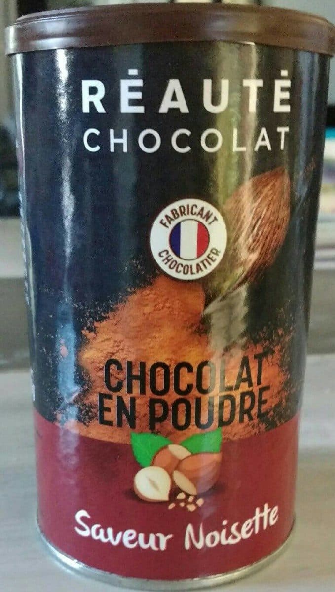 Réauté Chocolat Chocolat en poudre saveur noisette packshot