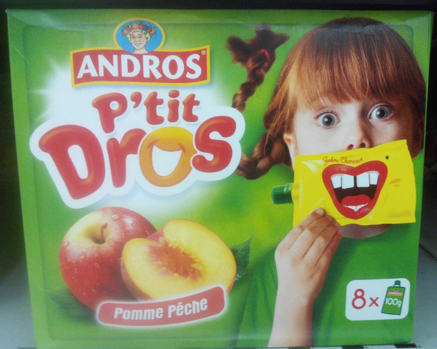 Andros P'tit Dros Pomme Pêche packshot